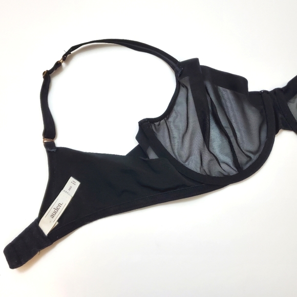 Auden Black Mesh Lace unlined cup bra with underwire - Size 36D - Picture 6 of 6